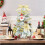 Gold Mini Christmas Tree 24 Inch with LED Lights and 3
