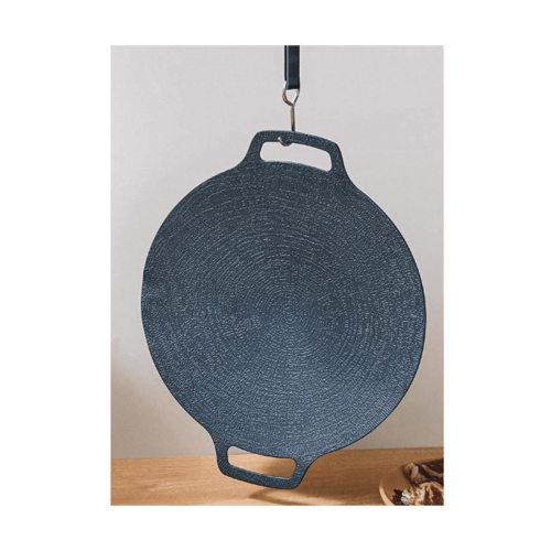 Cast Iron Griddle Pan 38 cm Flat Non-Stick 2