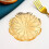 Gold Iron Fruit Plate European Style Lattice Design 3