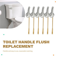 12 PCS Toilet Handle Lever Flush Replacement, Brass Universal Flush Lever Finish Handle for Most Front Mount Toilets
