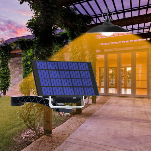 Solar Pendant Light with Remote Control 1 Pack 1