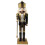 Christmas nutcracker ornament black gold 1 piece 3