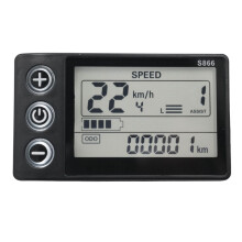 24V 36V 48V 60V S866 Kontrollpanel Instrumentpanel VattentäT Elcykel LCD-SkäRm för Elcykelskoter