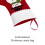 Rote Filz-Weihnachtsstrümpfe, 23 cm, 6er-Pack 2