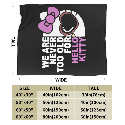 Plaid en flanelle Hello Kitty 5040 pouces 2