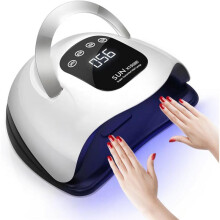 UV LED Nail Lamp 320W, Fast Nail Dryer Nail Curing Light with 72 Led Beads, LCD Touch Screen, 4 Timer Setting, Auto Sensor, High Temperature