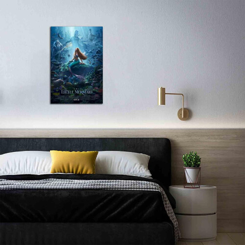 Pôster do filme A Pequena Sereia, impressão artística brilhante, 61 x 91 cm (24 x 36 polegadas) 1