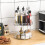 Clear Plastic Lazy Susan Organizer 2-Tier 4