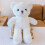 White Christmas Plush Bear Teddy Doll 11 inch 1