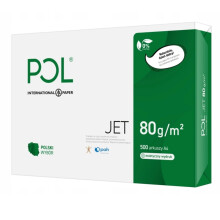 Paper copier office POLJET 9938A80 (A4; 80g/m2; 500 sheets; paper white, matte)