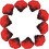 Silk rose petals dark red 1000 pieces 3
