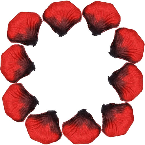 Silk rose petals dark red 1000 pieces 2