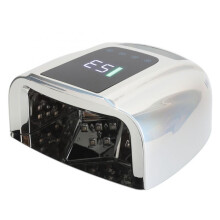 UV Nail Light 96W 42 Light Chips Rechargeable Nail Curing Lamp Nail Dryer for Gel Polish Silver Plating Color 100‑240V EU Plug