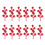 Christmas DIY Decoration Kit Red Bells Bow Ball Pinecone 2