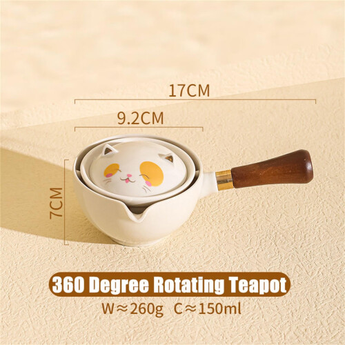 360 Rotating Tea Set - Semi-Automatic Kung Fu Teapot 2