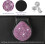 Magnetic Visor Sunglass Holder with Rhinestones Black 3