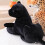 Black leopard plush toy stuffed animal 1 piece 2