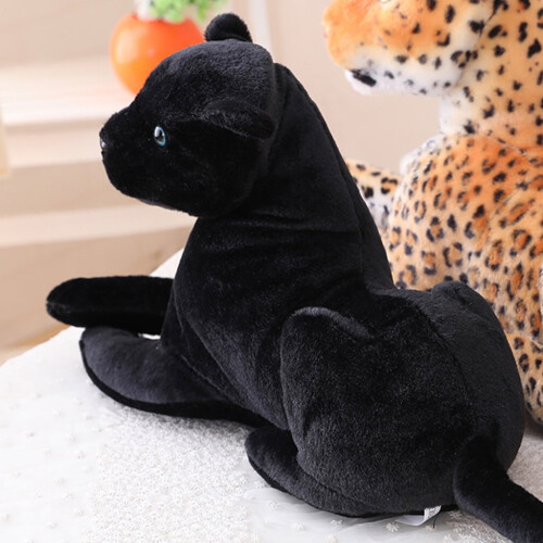 Black leopard plush toy stuffed animal 1 piece 1