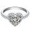 Women's Heart-Shaped Ring for Engagement Wedding 2