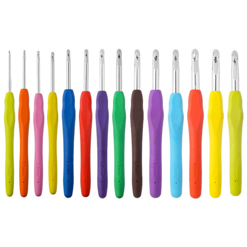 SOFEIYA Crochet Hook with Soft Rubber Grip B 2