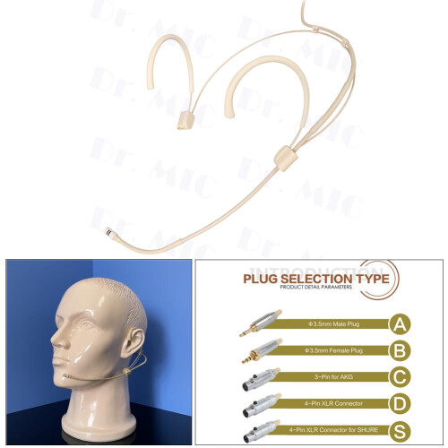 SOFEIYA cardioid headworn microphone 3.5mm/XLR adjustable 1