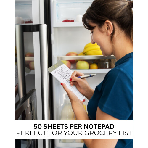 Magnetic Fridge Notepads Set 4-Pack Lined Grocery Lists 1
