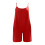 Women's Summer Solid Sleeveless Jumpsuit with Pockets Red M 5