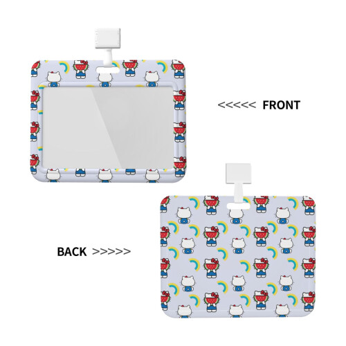 Porta-crachá Hello Kitty horizontal 4x3 polegadas ecológico 1
