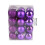 Purple Christmas Baubles Ornaments 24 pcs 5