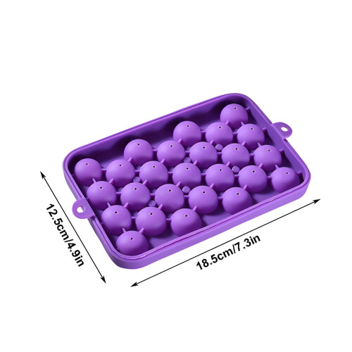 Moule à glaçons rond en silicone (25 pièces) 1