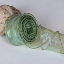 Panglică de organza pastel iridescentă 4,8 cm, 10 yarzi