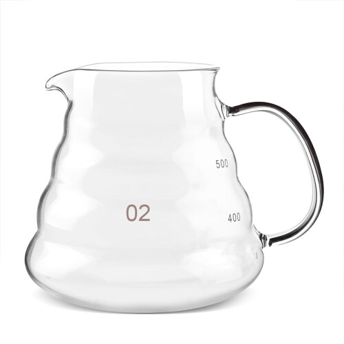 Üveg kávéfőző hőálló 500ml 1