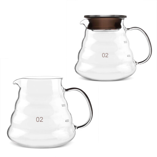Üveg kávéfőző hőálló 500ml 2