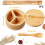 Bamboo Salt and Pepper Box with Built-in Spoon, 2