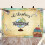 Adventure Begins Backdrop World Map Flower Decor 120x240cm 2