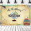 Adventure Begins Backdrop World Map Flower Decor 120x240cm 4