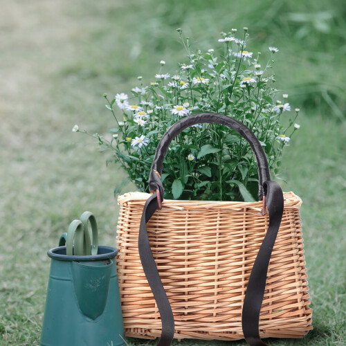 Vævet Rattan Blomstertaske til Kvinder 2