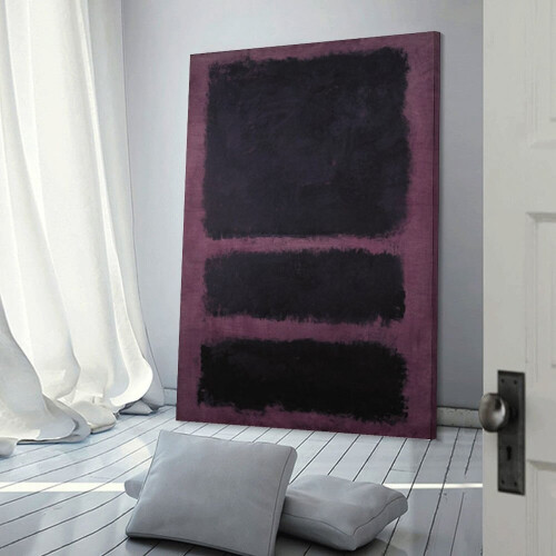 Noir et violet profond, 1968, Mark Rothko, impression sur toile 2