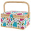 Sewing Basket with Removable Tray and Interior Pocket 1
