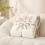 Beige reversible knit throw blanket 50x60 inches 3