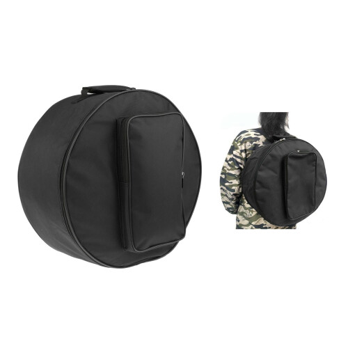 Black Bass Drum Bag Backpack with Shoulder Strap and 2