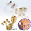 Brass Copper Concealed Barrel Hinge 4 Pack 6