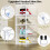 Shoe Organizer Thick Plastic Stackable Box White 10 Pack 5