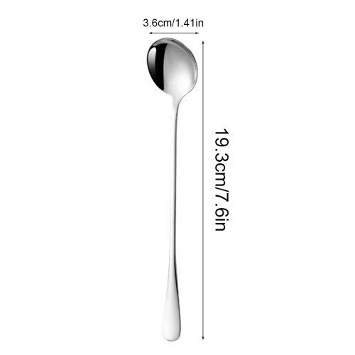 Stainless Steel Long Handle Spoon Set of 4 2