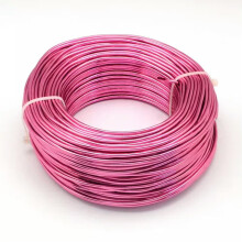 500g Aluminum Wire Jewelry Beading Craft Wire 12/15/18/20 Gauge 0.8/1/1.5/2mm-Camellia-2mm