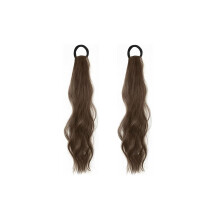 Body Wave Clip-in Ponytail Extension 18 inch Light Brown 2