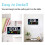 Digital Wall Clock Battery Operated 8 Inch White 3
