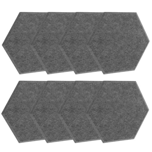 Ljudisolerande väggpaneler filtmaterial 8 st 2