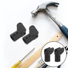 Klappbett-Anschlussadapter, schwarz, ABS, 8 Stück