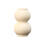 White Ceramic Vase Minimalist Textured 5.5 Inch 2